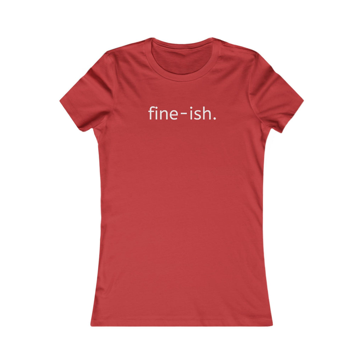 Women's Favorite Tee — Classic Slim-Fit White Tee